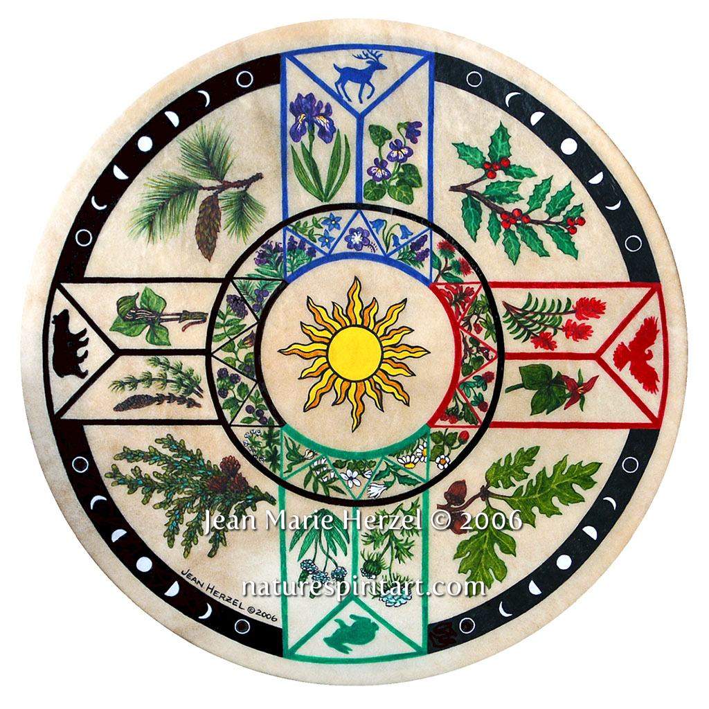 Four Directions Cherokee<br />Herbal Drum