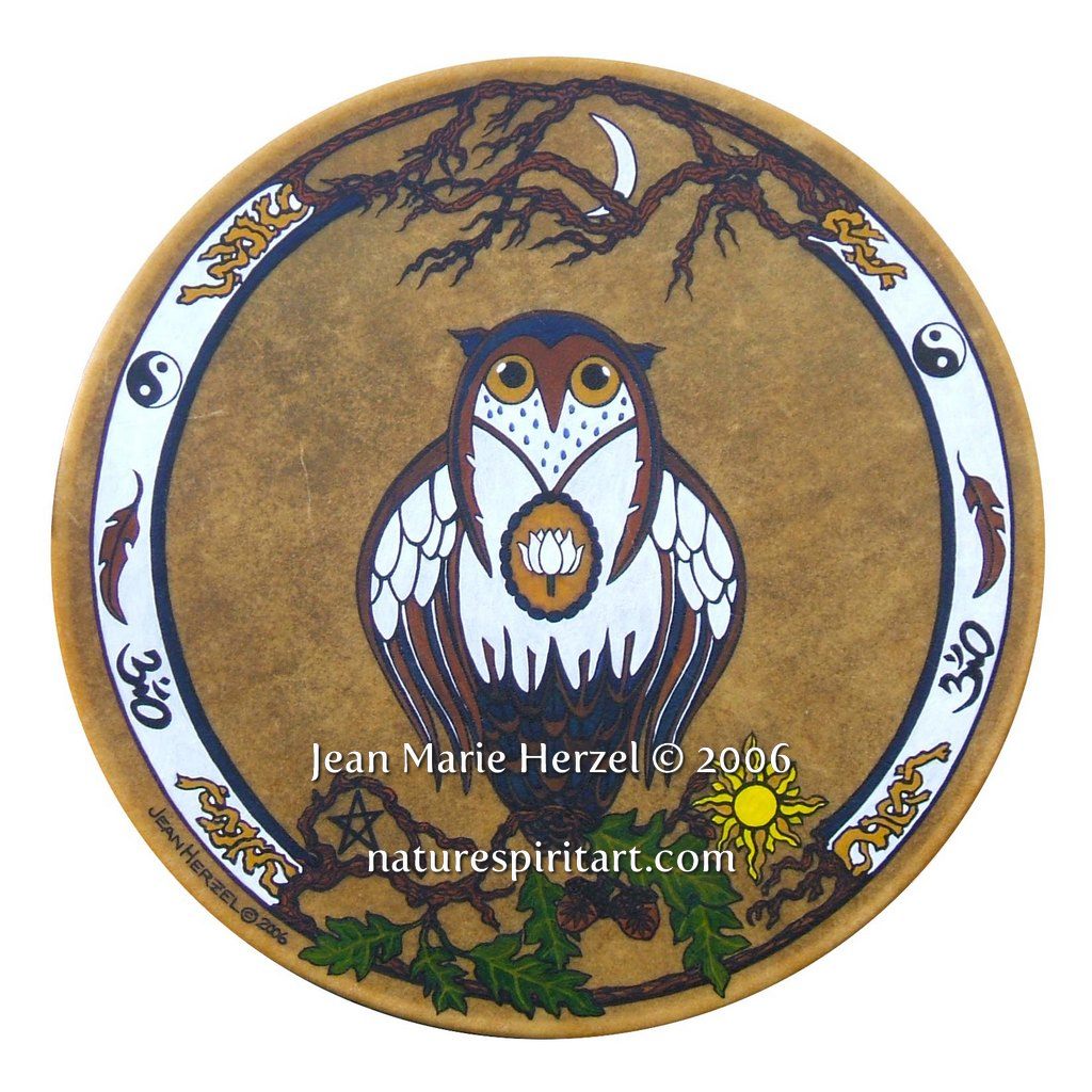 Owl Goddess Drum